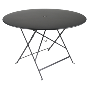 Čern&yacute; kovov&yacute; skl&aacute;dac&iacute; stůl Fermob Bistro 117 cm