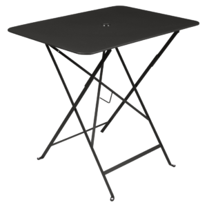 Čern&yacute; kovov&yacute; skl&aacute;dac&iacute; stůl Fermob Bistro 57 x 77 cm