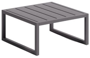 Čern&yacute; kovov&yacute; zahradn&iacute; stolek Kave Home Comova 60 x 60 cm