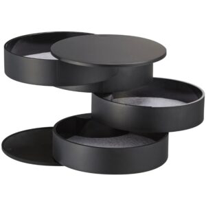 Čern&yacute; plastov&yacute; organiz&eacute;r na &scaron;perky Yamazaki Tower 10 cm