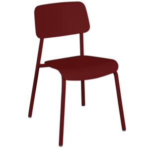 Červen&aacute; hlin&iacute;kov&aacute; zahradn&iacute; židle Fermob Studie