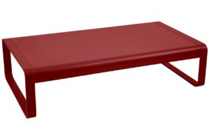 Červen&yacute; hlin&iacute;kov&yacute; zahradn&iacute; konferenčn&iacute; stolek Fermob Bellevie 138 x 80 cm
