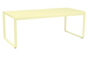 Citronově žlut&yacute; kovov&yacute; stůl Fermob Bellevie 196 x 90 cm