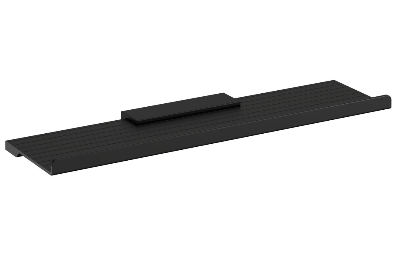 Cosmic Černá kovová koupelnová police Architect SP 40 cm