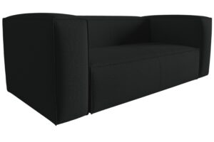 Cosmopolitan Design Antracitově &scaron;ed&aacute; dvoum&iacute;stn&aacute; pohovka Mackay 150 cm