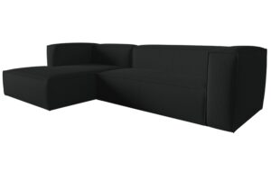 Cosmopolitan Design Antracitově &scaron;ed&aacute; rohov&aacute; pohovka Mackay 282 cm