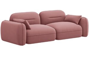 Cosmopolitan Design Růžov&aacute; sametov&aacute; trojm&iacute;stn&aacute; pohovka Sydney 230 cm