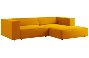 Cosmopolitan Design Sametov&aacute; rohov&aacute; pohovka Arendal 224 cm