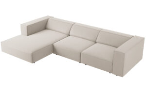 Cosmopolitan Design Sametov&aacute; rohov&aacute; pohovka Arendal 284 cm
