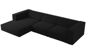Cosmopolitan Design Sametov&aacute; rohov&aacute; pohovka Arendal 284 cm