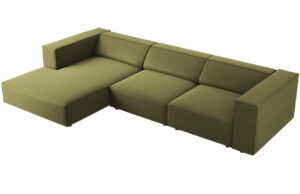 Cosmopolitan Design Sametov&aacute; rohov&aacute; pohovka Arendal 284 cm