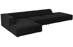 Cosmopolitan Design Sametov&aacute; rohov&aacute; pohovka Arendal 341 cm