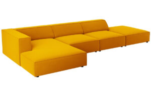 Cosmopolitan Design Sametov&aacute; rohov&aacute; pohovka Arendal 341 cm