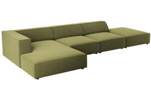 Cosmopolitan Design Sametov&aacute; rohov&aacute; pohovka Arendal 341 cm