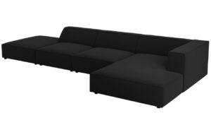 Cosmopolitan Design Sametov&aacute; rohov&aacute; pohovka Arendal 341 cm