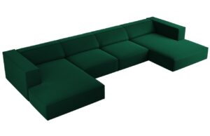 Cosmopolitan Design Sametov&aacute; rohov&aacute; pohovka Arendal 364 cm