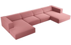 Cosmopolitan Design Sametov&aacute; rohov&aacute; pohovka Arendal 364 cm