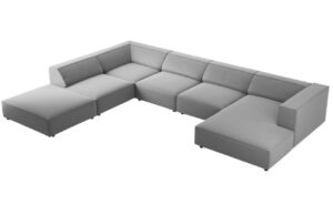Cosmopolitan Design Sametov&aacute; rohov&aacute; pohovka Arendal 364 cm