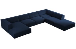 Cosmopolitan Design Sametov&aacute; rohov&aacute; pohovka Arendal 364 cm
