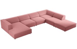 Cosmopolitan Design Sametov&aacute; rohov&aacute; pohovka Arendal 364 cm