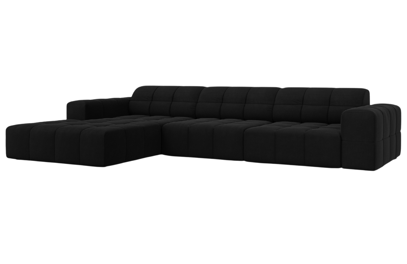 Cosmopolitan Design Sametová rohová pohovka Chicago 284 cm