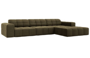 Cosmopolitan Design Sametov&aacute; rohov&aacute; pohovka Chicago 284 cm