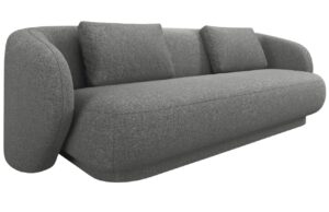 Cosmopolitan Design &Scaron;ed&aacute; čalouněn&aacute; trojm&iacute;stn&aacute; pohovka Camden 204 cm