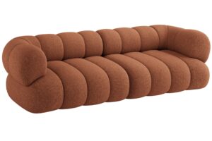 Cosmopolitan Design Terakotově oranžov&aacute; čtyřm&iacute;stn&aacute; pohovka Koge 240 cm