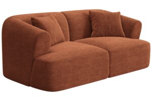 Cosmopolitan Design Terakotově oranžov&aacute; man&scaron;estrov&aacute; dvoum&iacute;stn&aacute; pohovka Campi 180 cm