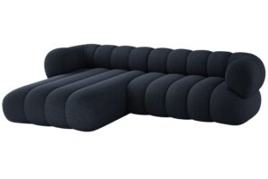 Cosmopolitan Design Tmavě modr&aacute; rohov&aacute; pohovka Koge 270 cm