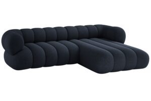Cosmopolitan Design Tmavě modr&aacute; rohov&aacute; pohovka Koge 270 cm