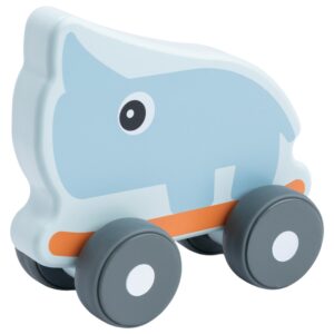 Done by Deer Dřevěn&aacute; hračka na kolečk&aacute;ch Nozo