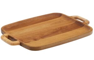 Dřevěn&eacute; serv&iacute;rovac&iacute; prk&eacute;nko Kave Home Sardis 51 x 35
