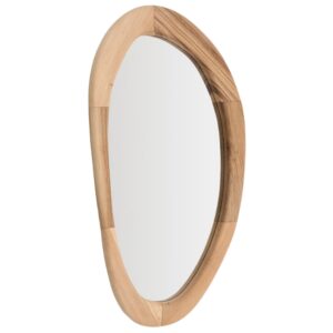 Dřevěn&eacute; z&aacute;věsn&eacute; zrcadlo Kave Home Selem 107 x 60 cm