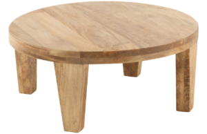 Dřevěn&yacute; konferenčn&iacute; stolek J-line Buara 80 cm