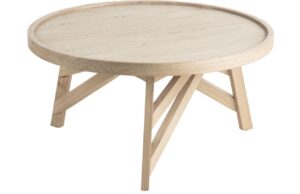 Dřevěn&yacute; konferenčn&iacute; stolek Kave Home Tenda 80 cm