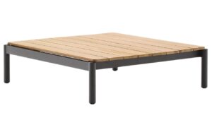 Dřevěn&yacute; zahradn&iacute; konferenčn&iacute; stolek Kave Home Sorells 91 x 84