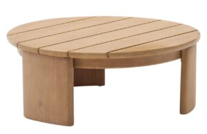 Dřevěn&yacute; zahradn&iacute; konferenčn&iacute; stolek Kave Home Xoriguer 90 cm