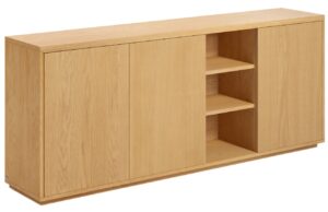 Dubov&aacute; komoda Kave Home Abilen 180 x 36 cm
