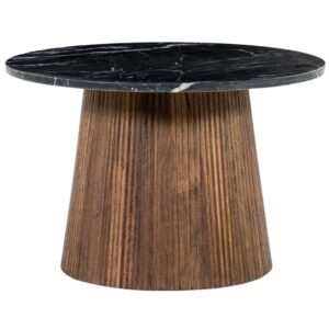Eleonora Čern&yacute; mramorov&yacute; odkl&aacute;dac&iacute; stolek Maxim 60 cm