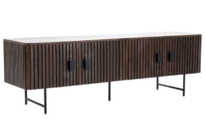 Eleonora Hněd&yacute; dřevěn&yacute; TV stolek Remi 170 x 45 cm