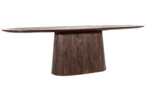 Eleonora Hněd&yacute; dřevěn&yacute; j&iacute;deln&iacute; stůl Aron 300 x 110 cm