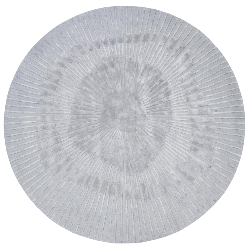 Fargotex Šedý kulatý koberec Radius 200 cm