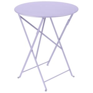 Fialov&yacute; kovov&yacute; skl&aacute;dac&iacute; stůl Fermob Bistro &Oslash; 60 cm