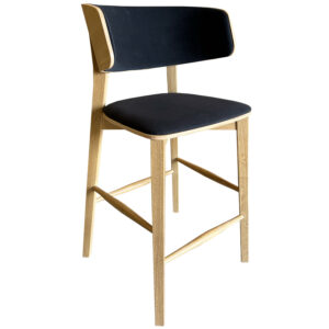 FormWood Dubov&aacute; barov&aacute; židle Nora 67 cm s antracitov&yacute;m sed&aacute;kem