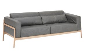 Gazzda Kožen&aacute; pohovka Fawn 210 cm