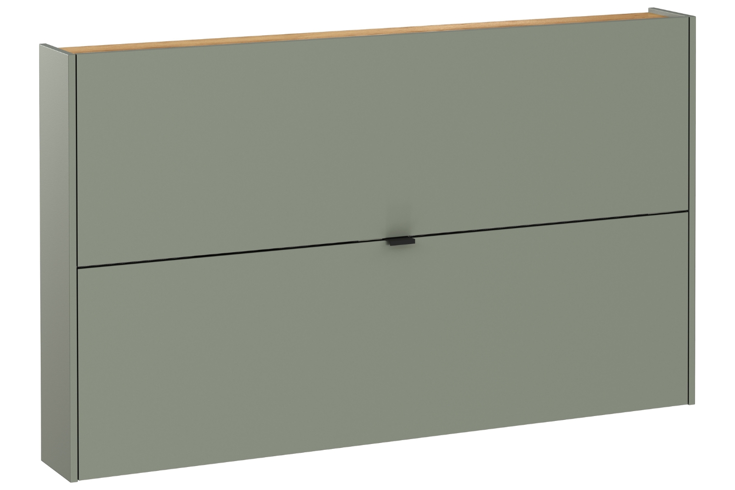 Germania Zelený botník Ameca 85 x 140 cm s dubovým dekorem