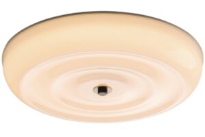 Halo Design Op&aacute;lově b&iacute;l&eacute; skleněn&eacute; n&aacute;stěnn&eacute; LED světlo Wave 30 cm