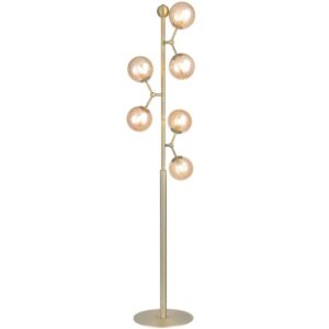 Halo Design Skleněn&aacute; stojac&iacute; lampa Atom 155 cm