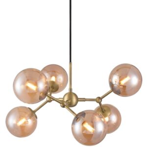 Halo Design Skleněn&eacute; z&aacute;věsn&eacute; světlo Atom 57 cm